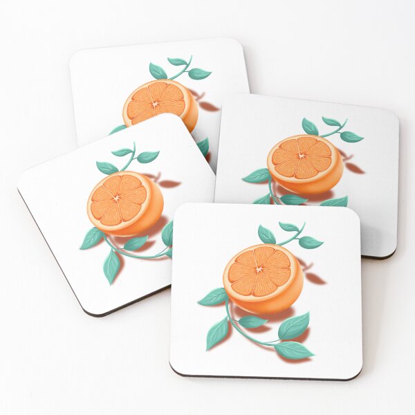Item preview, Juicy Orange with Leaves - Realist Fruit designed and sold by LJArtworkDesign.