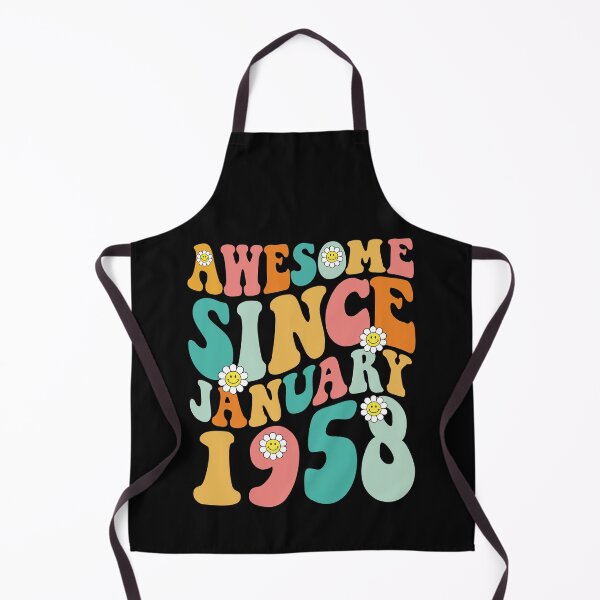 Item preview, Awesome Since January 1958 | Made In 1958 | Retro Groovy Birthday designed and sold by Christina-grich.