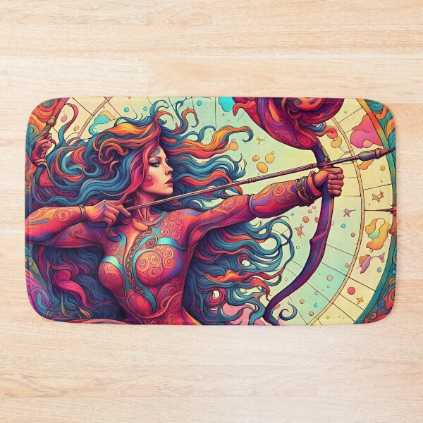 Item preview, Psychedelic Sagittarius - A Colorful Zodiac Art designed and sold by Manimilo.
