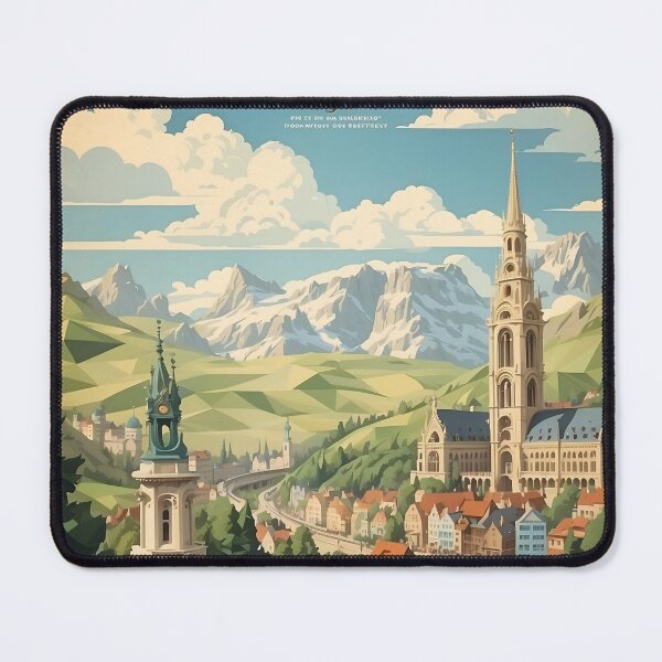 Item preview, Brussels Vintage Retro Poster: Explore Belgium's Heritage designed and sold by Ceemko's Vintage Corner.