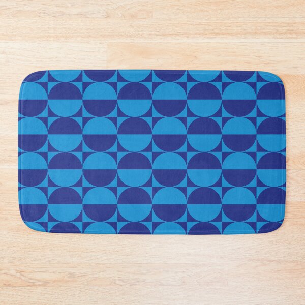 Item preview, Retro Geometric Mid Mod Pattern Blue designed and sold by tonymagnerart.