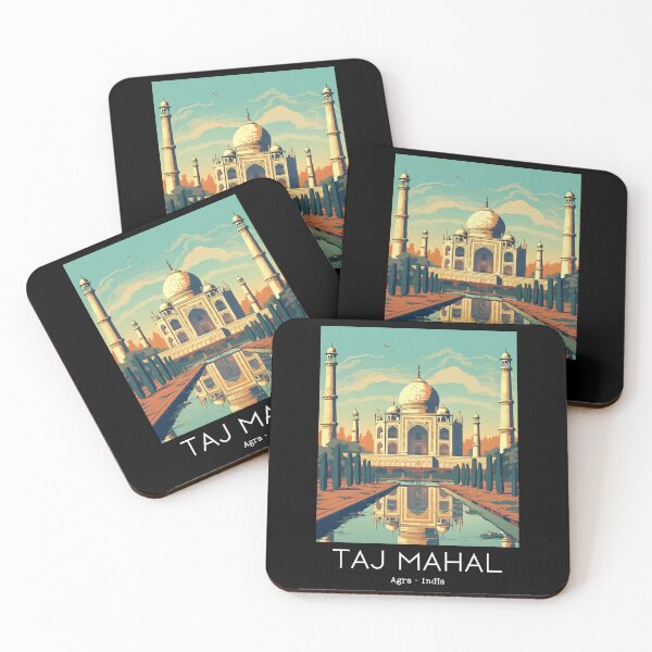 Item preview, A Vintage Travel Illustration of the Taj Mahal in Agra - India  designed and sold by GoodOldVintage.