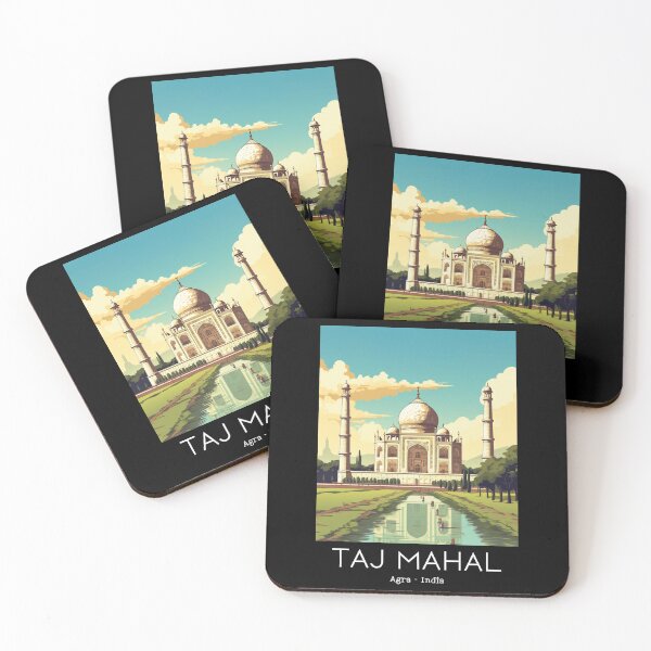 Item preview, A Vintage Travel Illustration of the Taj Mahal in Agra - India  designed and sold by GoodOldVintage.