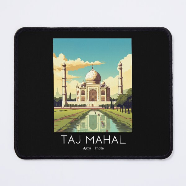 Item preview, A Vintage Travel Illustration of the Taj Mahal in Agra - India  designed and sold by GoodOldVintage.