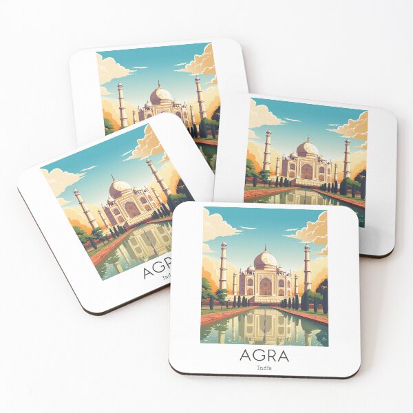 Item preview, A Vintage Travel Illustration of the Taj Mahal in Agra - India  designed and sold by GoodOldVintage.