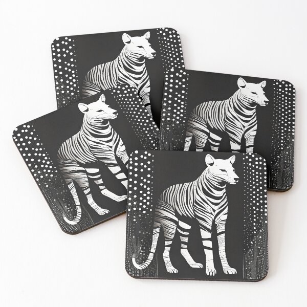 Item preview, Thylacine Silhouette - A Minimalist Animal  designed and sold by Manimilo.