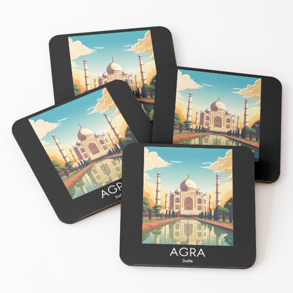 Item preview, A Vintage Travel Illustration of the Taj Mahal in Agra - India  designed and sold by GoodOldVintage.