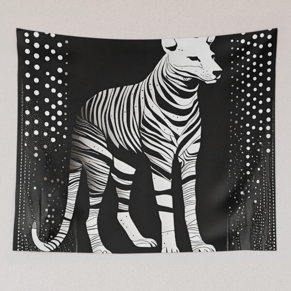 Item preview, Thylacine Silhouette - A Minimalist Animal  designed and sold by Manimilo.