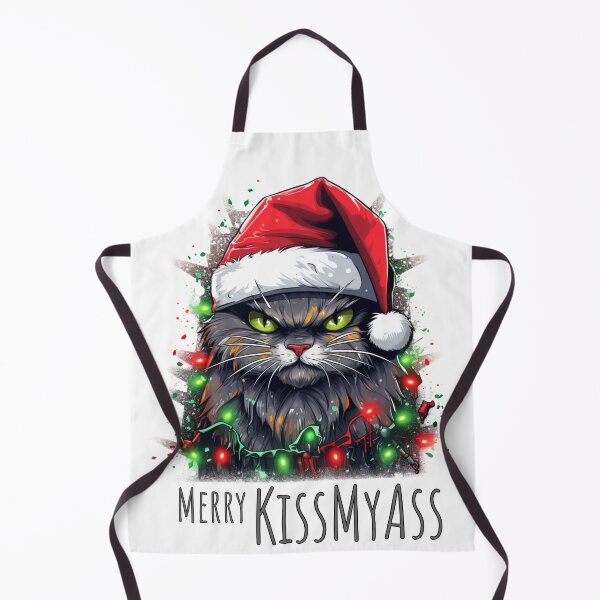 Item preview, Merry Kissmyass Funny Cat Christmas designed and sold by ArtFromBeyond.