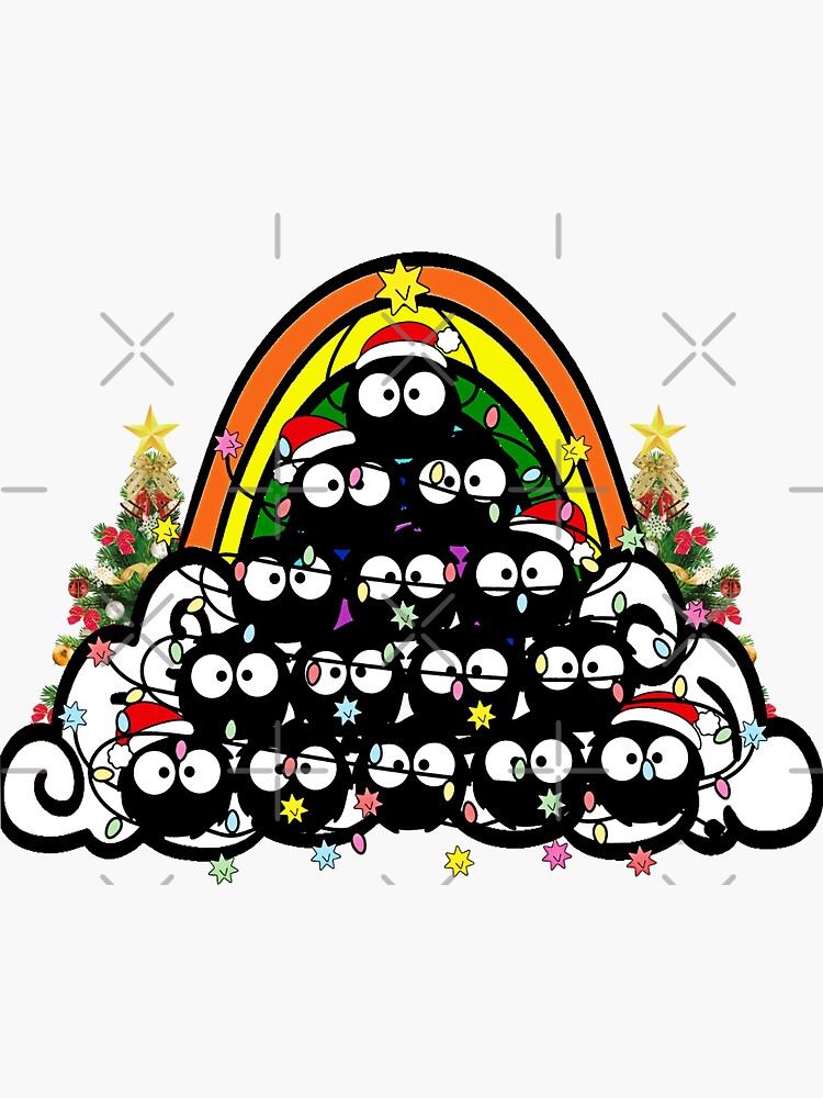 Studio Cuties Soot Spite Rainbow Cute Adorable Christmas  Sticker for Sale  by AI Masterpieces