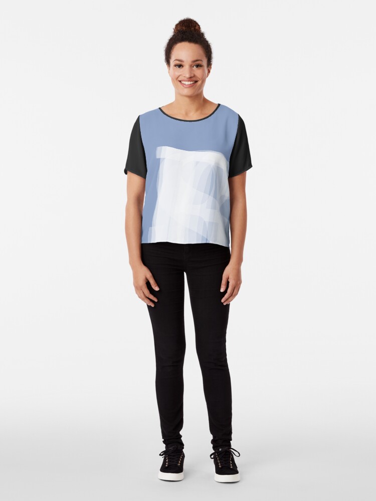 Alternate view of Teardrop's team (hanger logo) Chiffon Top