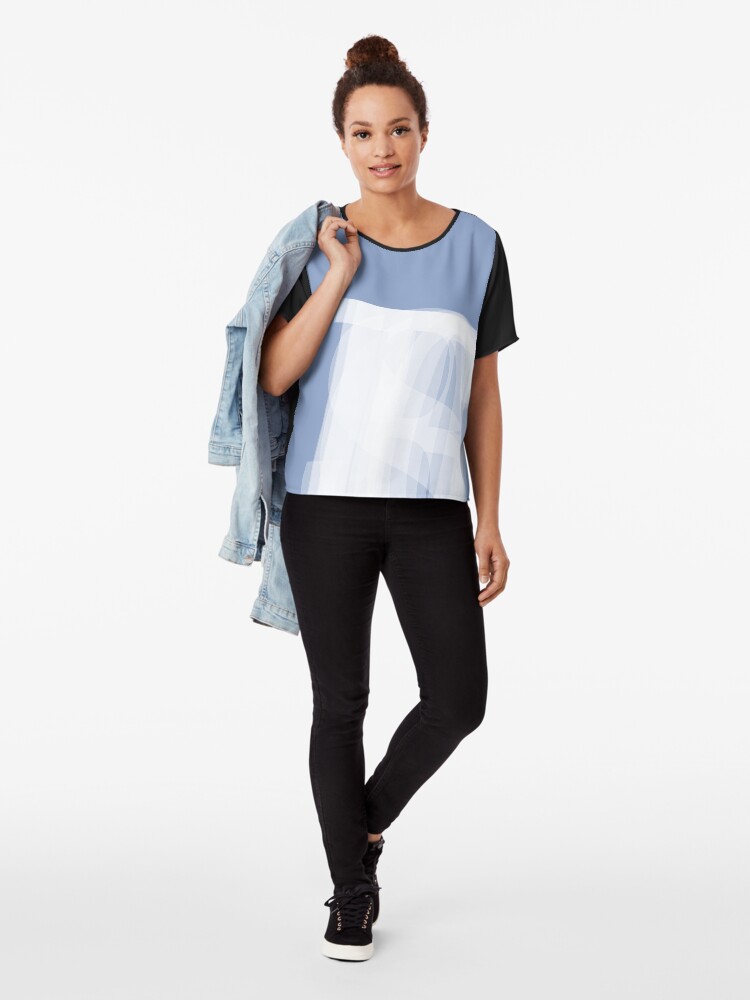 Alternate view of Teardrop's team (hanger logo) Chiffon Top