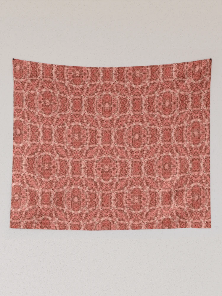 Thumbnail 2 of 3, Tapestry, Textured Layers - Raspberry designed and sold by David Pierce.
