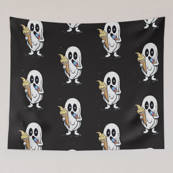 Item preview, Ghost eating ice cream designed and sold by Fernandavaladao.