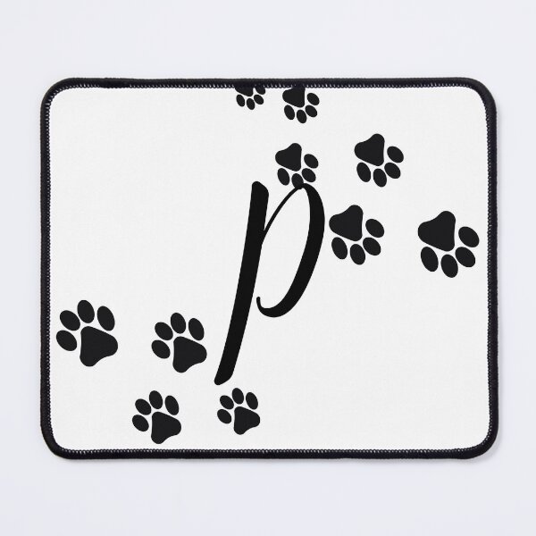 Item preview, The Letter "P" With Black Pawprints. designed and sold by LisaDesigns323.
