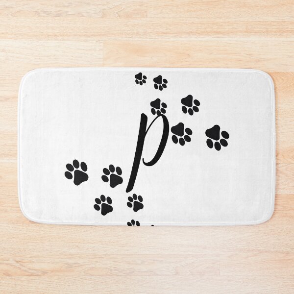 Item preview,  The Letter "P" With Black Pawprints. designed and sold by LisaDesigns323.