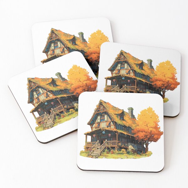 Item preview, Autumn Cottagecore Cabin designed and sold by egneveRArt.