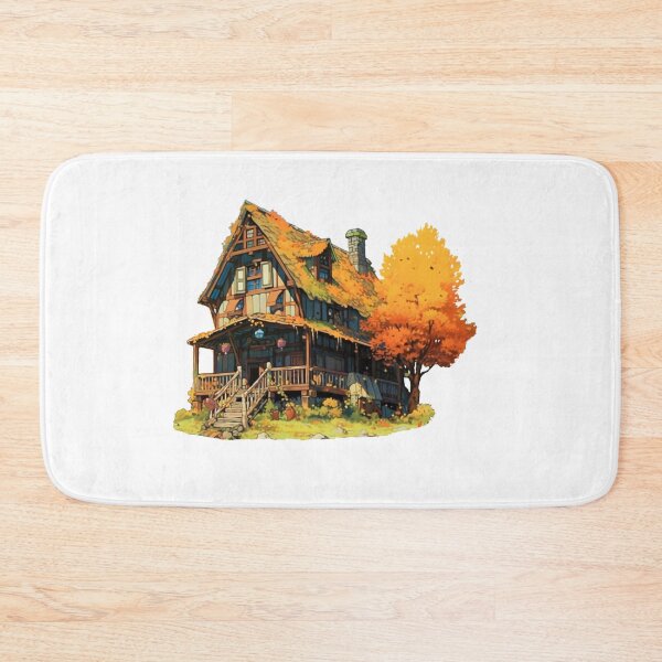 Item preview, Autumn Cottagecore Cabin designed and sold by egneveRArt.