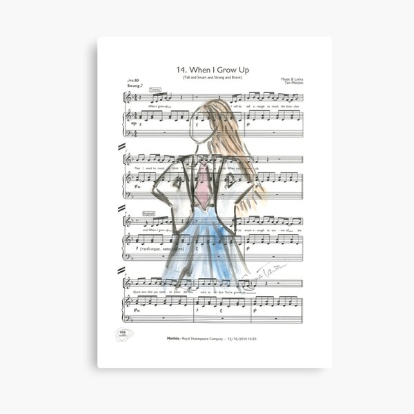 Item preview, Matilda - When I Grow Up designed and sold by Emma Taviani.