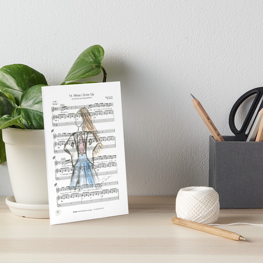 Matilda - When I Grow Up Art Print