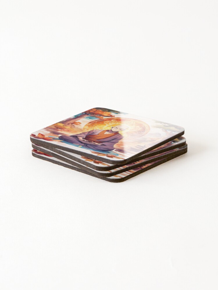 Thumbnail 4 of 5, Coasters (Set of 4), Monkness designed and sold by InchoStyle.