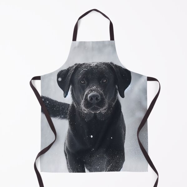 Item preview, Handsome Black Lab running through the Snow designed and sold by blackdogbuckeye.