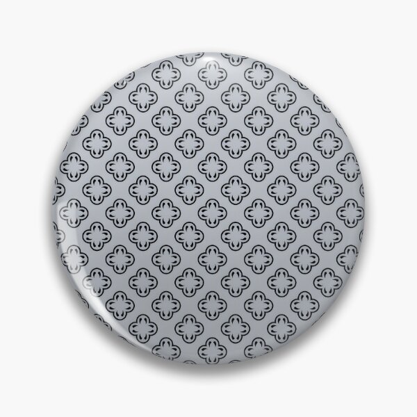 Item preview, Light Gray Black Petals Crosses Minimalist Elegant Floral Monochrome Oriental Pattern designed and sold by PenguinForests.
