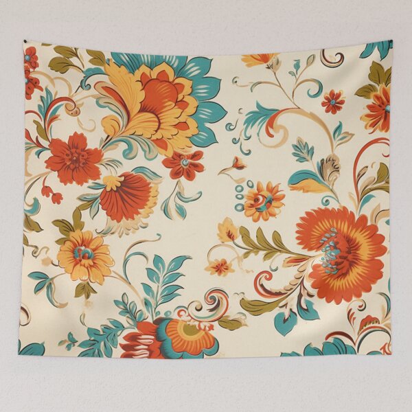 Item preview, Floral Wallpaper Print designed and sold by Myra365Art.