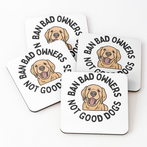 Item preview, Ban Bad Owners Not Good Dogs designed and sold by Beezi Graphix.