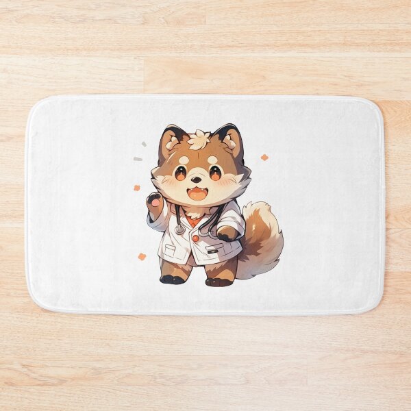 Item preview, Cute Kawaii Happy Doctor Dog Dogtor designed and sold by CozyKawaiiArt.
