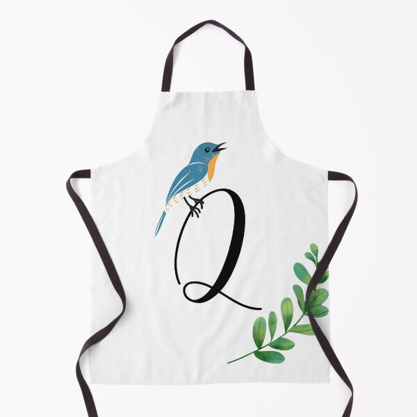 Item preview, Copy of The Letter "Q" With A Robin And Green Leaves. designed and sold by LisaDesigns323.