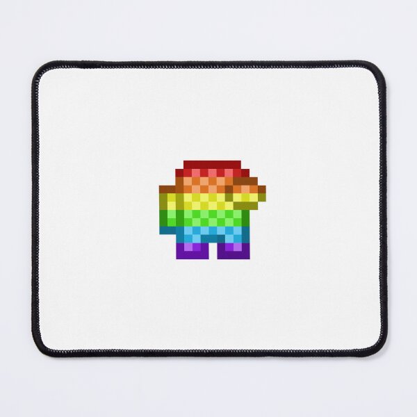 Item preview, Rainbow Amogus Pop It Fidget Toy Pixel Art designed and sold by samsthenerd.