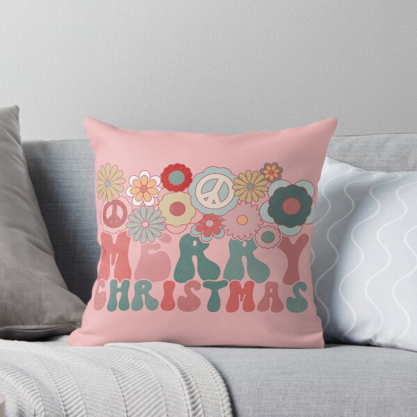 Item preview, Groovy Retro Merry Christmas Flowers designed and sold by ArtMeetsPizza.