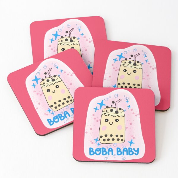 Item preview, Boba Baby Cute Kawaii Bubble Tea Time designed and sold by Renata Illustrata.