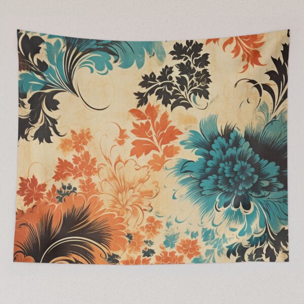 Item preview, Floral Wallpaper Print designed and sold by Myra365Art.