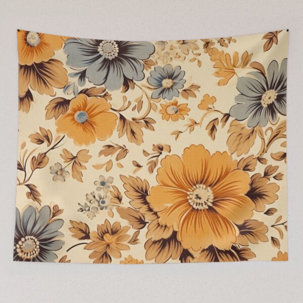 Item preview, Floral Wallpaper Print designed and sold by Myra365Art.