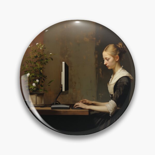 Artikelvorschau, Porträt einer Dame aus dem 17. Jahrhundert im digitalen Zeitalter entworfen und verkauft von Jarocosh.