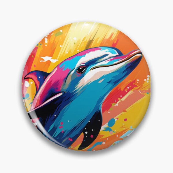 Item preview, Marine Dolphin Pop Art designed and sold by TheWildFlix.