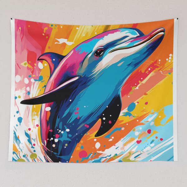 Item preview, Marine Dolphin Pop Art designed and sold by TheWildFlix.