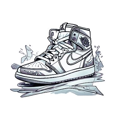 graffiti illustration of Jordan sneaker