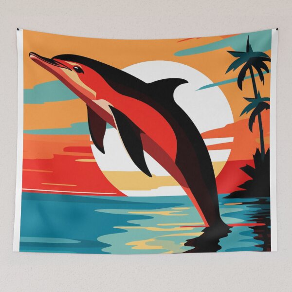Item preview,  Marine Dolphin Modern Pop Art designed and sold by TheWildFlix.