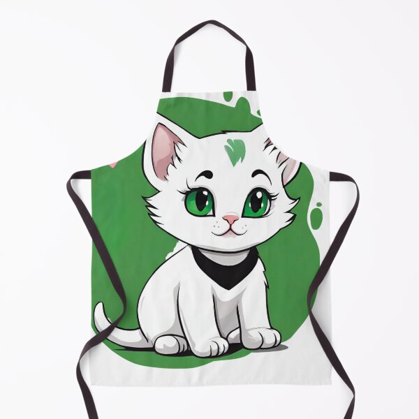 Item preview, Blushing Whiskers:White Girl Cat with Pink Hearts Graphic designed and sold by BeautBoldBasic.