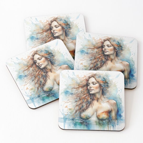 Item preview, Enchanting Mermaid Portrait designed and sold by BeepBoopAIBoobs.
