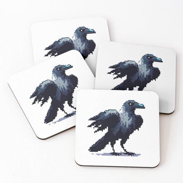 Item preview, Pixel Art Raven designed and sold by Gulyabani.