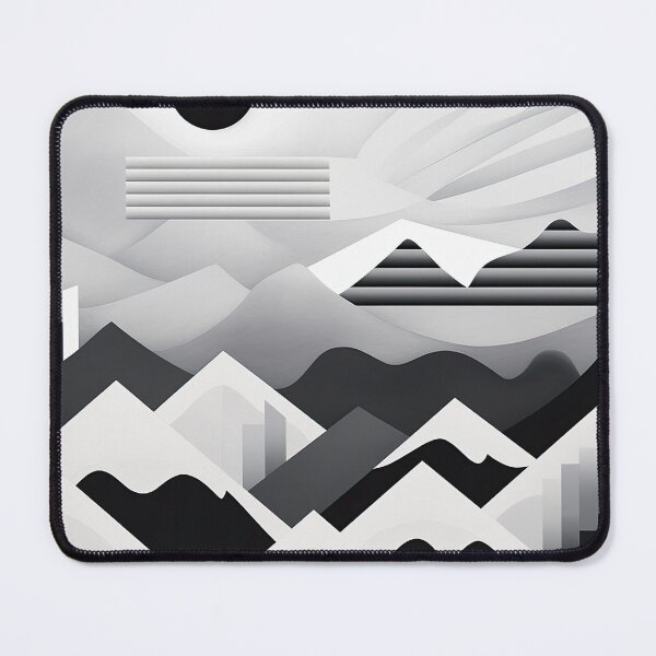Item preview, Explore "Simplistic & Minimalistic Snowy Winter Alps" with Bauhaus Flair designed and sold by ArtificialGenes.