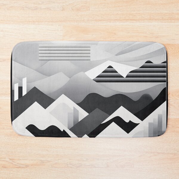 Artikelvorschau, Entdecken Sie "Simplistic & Minimalistic Snowy Winter Alps" mit Bauhaus-Flair entworfen und verkauft von ArtificialGenes.