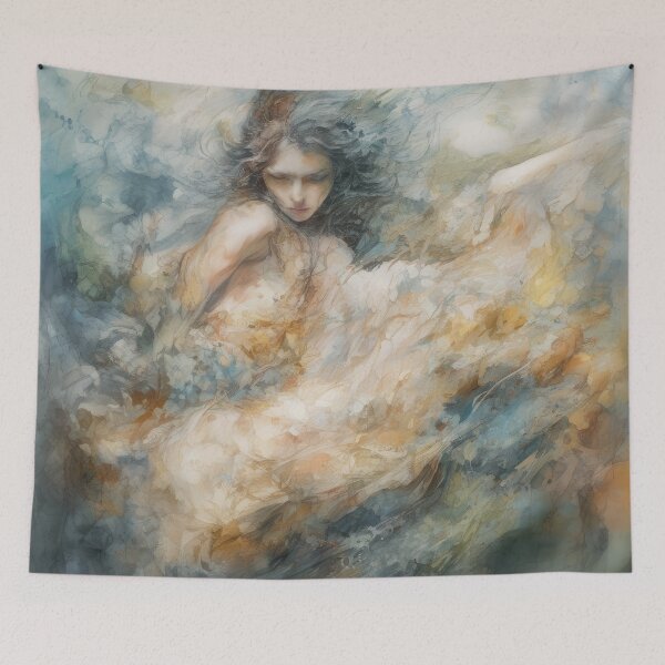 Item preview, Enchanting Mermaid Portrait designed and sold by BeepBoopAIBoobs.