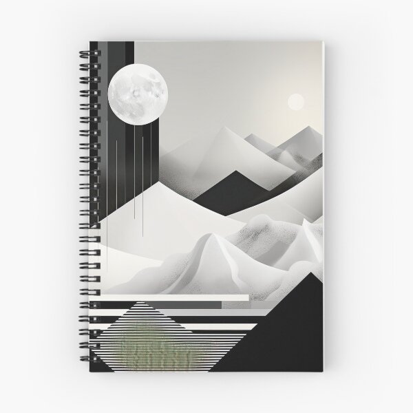 Item preview, Explore "Simplistic & Minimalistic Snowy Winter Alps" with Bauhaus Flair designed and sold by ArtificialGenes.