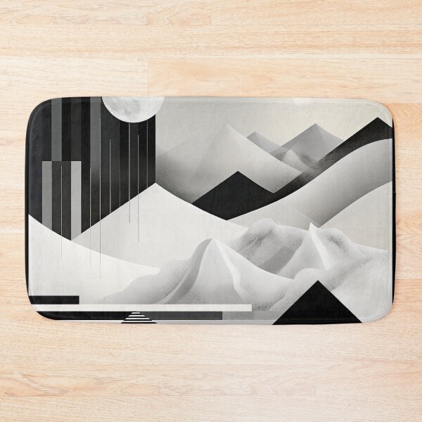 Artikelvorschau, Entdecken Sie "Simplistic & Minimalistic Snowy Winter Alps" mit Bauhaus-Flair entworfen und verkauft von ArtificialGenes.