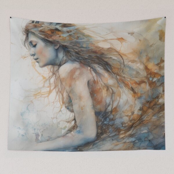 Item preview, Enchanting Mermaid Portrait designed and sold by BeepBoopAIBoobs.